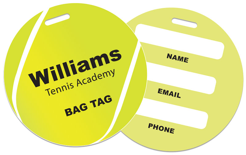 Tennis Bag/Luggage Tag - Custom Photo